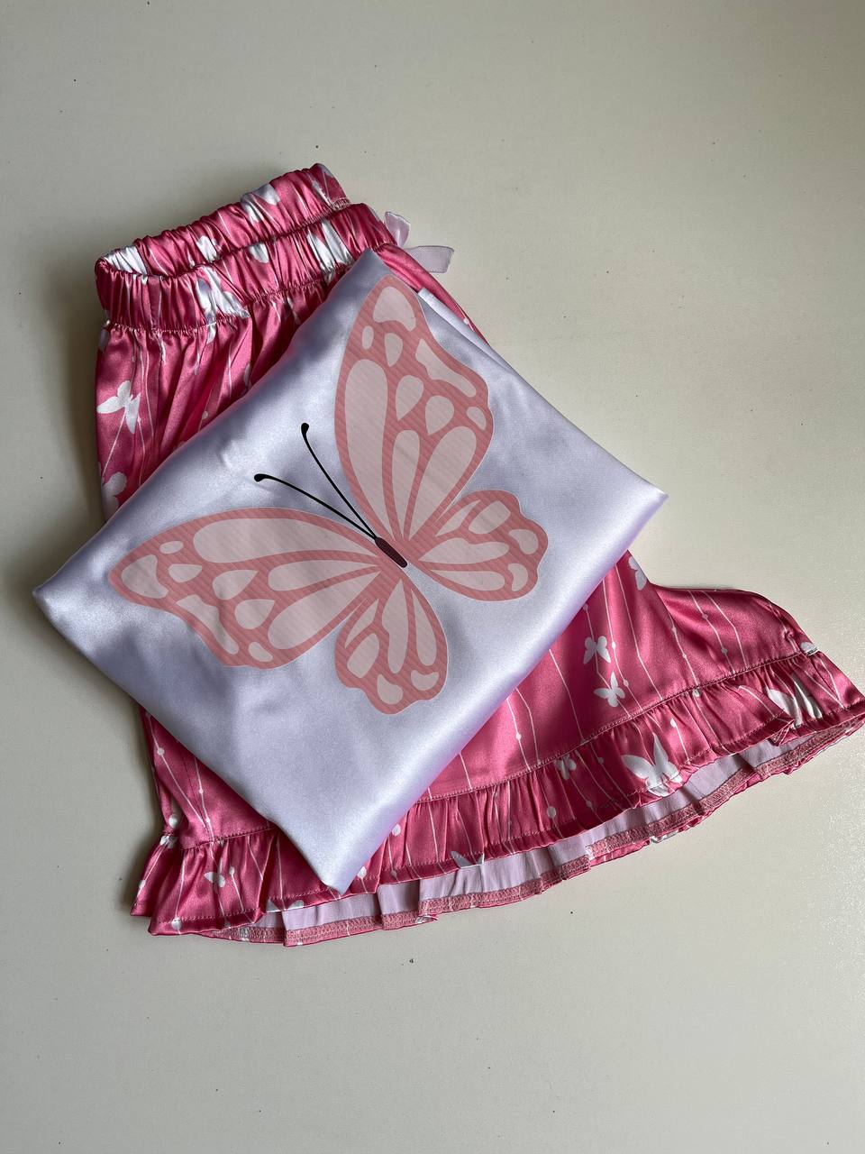 تاپ شورتک ساتن 